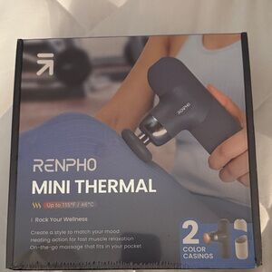 RENPHO Mini Thermal Massage Gun - Black